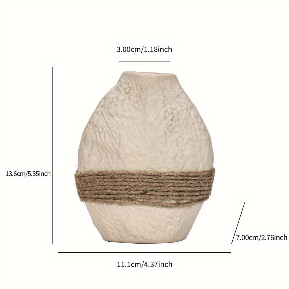 Vase en céramique au design géométrique – Élégance moderne