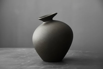 Vase Décoratif en Céramique Effet Pierre – Style Moderne