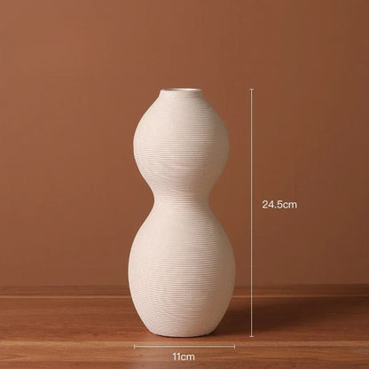 Vase Blanc en Céramique – Design Moderne et Épuré