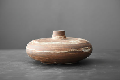 Vase Décoratif en Céramique Effet Pierre – Style Moderne