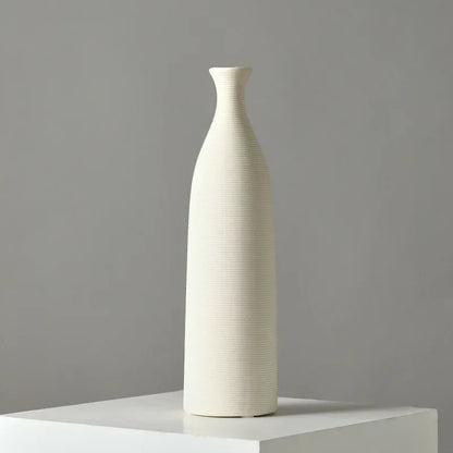 Vase Blanc en Céramique – Design Moderne et Épuré