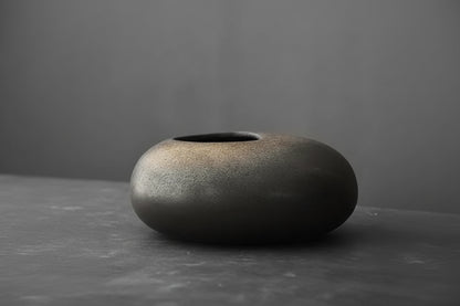 Vase Décoratif en Céramique Effet Pierre – Style Moderne