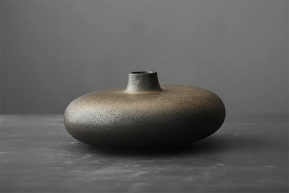 Vase Décoratif en Céramique Effet Pierre – Style Moderne